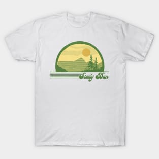 Steely Dan / Retro Style Sunset Design T-Shirt